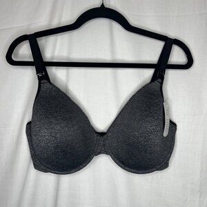 Gratlin 40D Underwire Nursing Bra Heather Gray Charcoal